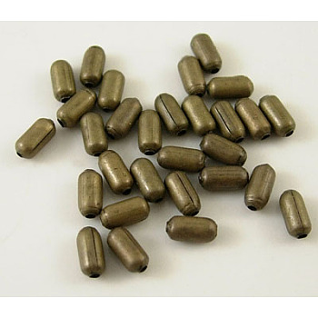 Iron Beads, Oval, Antique Bronze, 4.8x2.4mm, Hole: 0.5mm, about 9000pcs/500g