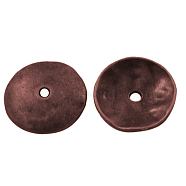 Alloy Beads Caps, Lead Free and Cadmium Free, Red Copper, 13x1mm, Hole: 2mm(EA11072Y-R)