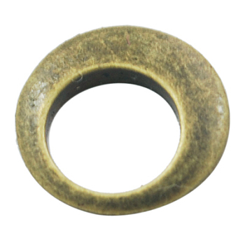 Alloy Charms, Donut, Lead Free and Cadmium Free, Antique Bronze, 12x2mm, Hole: 8mm