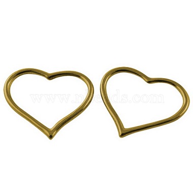 Golden Heart Alloy Pendants