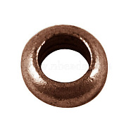 Alloy Spacer, Rondelle, Cadmium Free & Nickel Free & Lead Free, Red Copper, 7x3mm, Hole: 4mm(EA540Y-NFR)