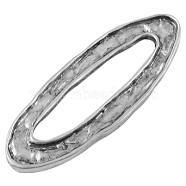 Antique Silver Oval Alloy