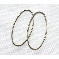 Brass Linking Rings, Oval, Antique Bronze, 16x8x1mm(EC017-NFAB)