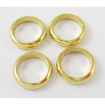 Brass Spacer Beads, Rondelle, Golden, 3.5x1mm