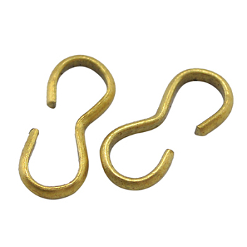Quick Link Connectors, Chain Findings, Number 3 Shaped Clasps, Raw(Unplated), Nickel Free Size: about 3mm wide, 7.5mm long, 1.2mm thick