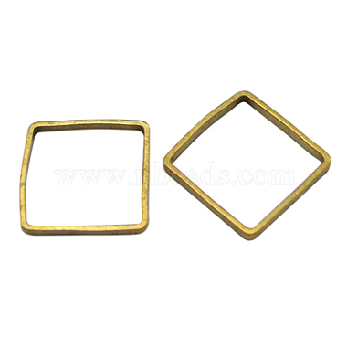 Unplated Square Brass Links