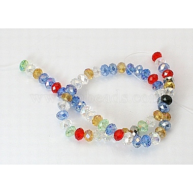Electroplate Glass Beads Strand(EGLA-D008-27)-2