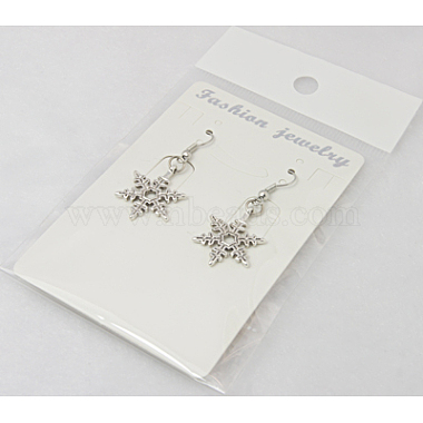 Tibetan Style Snowflake Earrings(EJEW-JE00158-05)-2