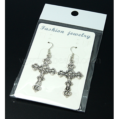 Fashion Cross Earrings(EJEW-JE00162)-3