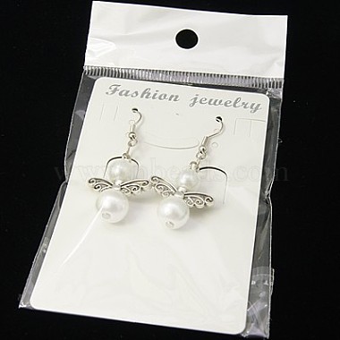 Trendy Glass Pearl Fairy Wing Dangle Earrings(EJEW-JE00290)-3