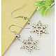 Tibetan Style Snowflake Earrings(EJEW-JE00158-05)-3