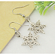 Tibetan Style Snowflake Earrings(EJEW-JE00158-05)-1
