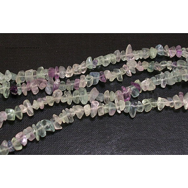 4mm Colorful Chip Fluorite Beads