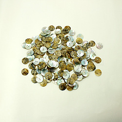 Pearl Oyster Shell Buttons, Flat Round, about 23mm in diameter, hole: 2mm, about 500pcs/bag(NNA0VFL)