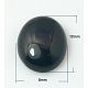 Cabochons de ágata negro naturales(G-BA10x8x4)-1