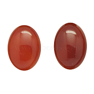 Natural Red Agate Cabochons, Grade AB, Oval, Red, 25x18x7mm(G-N209-35)