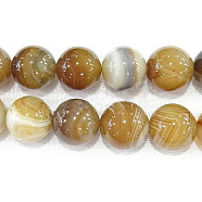 Natural Madagascar Agate Beads, Strands, Round, Dyed & Heated, 6mm(G-N213B-57)