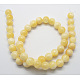 Natürliche gelbe Jade Perlen(G-Q278-1)-2