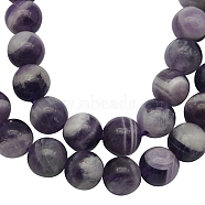 Natural Amethyst Beads Strands, Round, 10mm, Hole: 1mm, 39pcs/strand, 15.5 inch(G-SR10MM-1-2)