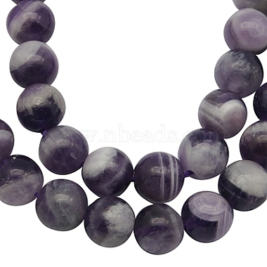 8mm Lilac Round Amethyst Beads