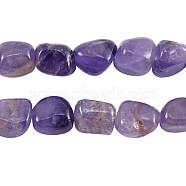 Gemstone Strands, Amethyst ,The beads about 7~9mm, hole: 1mm, 15.5 inch, 45pcs/strand(G364-38)
