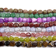 Mixed Gemstone Strands, The beads about 7~9mm, hole: 1mm, 15.5 inch, 42~45pcs/strand(G364)