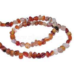 Gemstone Strands, Carnelian ,The beads about 3~5mm, hole: 0.8mm, 15.5 inch, 82pcs/strand(G365-5)