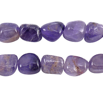 Gemstone Strands, Amethyst ,The beads about 7~9mm, hole: 1mm, 15.5 inch, 45pcs/strand
