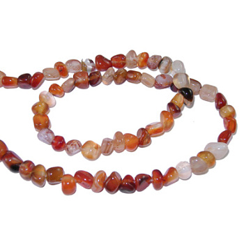 Gemstone Strands, Carnelian ,The beads about 3~5mm, hole: 0.8mm, 15.5 inch, 82pcs/strand