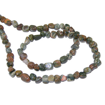 Gemstone Strands, Natural Rhyolite Jasper, Chip, The beads about 3~5mm, hole: 0.8mm, 15.5 inch, 82pcs/strand