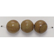 16 inch Round Gemstone Strands, Wood Lace Stone, Bead: 12mm in diameter, hole:1.0mm. about 32pcs/strand(GSR12mmC050)