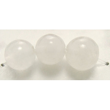 16 inch Natural white jade Strands, Round, about 95pcs/strand, 4mm in diameter, hole: 0.8mm