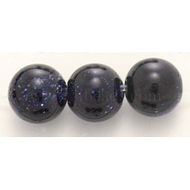 12mm DarkBlue Round Blue Goldstone Beads