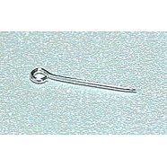 925 Sterling Silver Eye Pin, Silver, 30x0.8mm, about 54pcs/10g(H183)