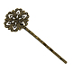 Brass Hair Bobby Pin Findings(HJEW-H011-AB)-1
