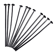 Iron Flat Head Pins, Cadmium Free & Lead Free, Gunmetal, 20x0.75~0.8mm, Head: 2.5mm, about 9700pcs/1000g(HPB2.0cm)