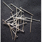Iron Flat Head Pins, Silver, 22x0.75~0.8mm, 20 Gauge, about 8333pcs/1000g, Head: 2mm(HPS2.2cm)