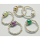 Fashion Glass Pearl Stretch Ring(J-JR00014)-1
