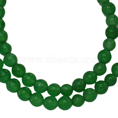 Natural White Jade Dyed Beads Strands(JB4mm-05)-2