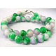 Violet / vert / blanc collier de jade-18 pouces(JN002)-1