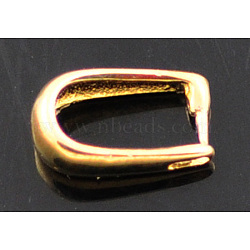 Brass Ice Pick Pinch Bails, Golden, 10x6x3.5mm, Pin: 1mm(KK-P6767-1)