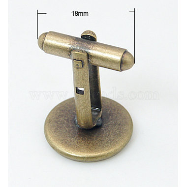 Brass Cuff Button(KK-E063-AB-NF)-2