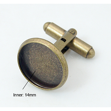 Brass Cuff Button(KK-E063-AB-NF)-3