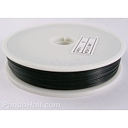 Tiger Tail Wire, Nylon-coated Stainless Steel, Black, 0.35mm in diameter, about 164.04 Feet(50m)/roll(L0.35MM20)