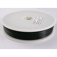 Tiger Tail Wire, Nylon-coated Stainless Steel Wire, Black, 0.38mm, about 164.04 Feet(50m)/roll(L0.38mm20)