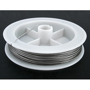 Original Color(Raw) Tail Wire, Nylon-coated Stainless Steel, Raw, 0.8mm in diameter, about 32.8 Feet(10m)/roll
