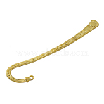 Tibetan Style Bookmark, Lead Free and Cadmium Free, Golden, 125x23mm, Hole: 3mm(LF1679Y-G)
