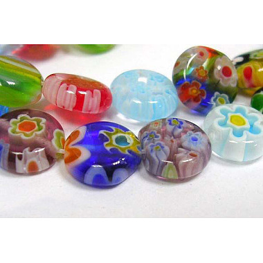 Handmade Millefiori Glass Beads Strands(LK18)-2