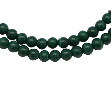 4mm Green Round Malachite Beads