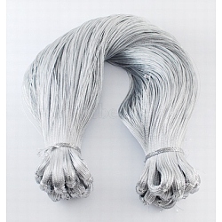 Metallic Thread, Embroidery Thread, Silver Color, Size: about 0.8mm thick(MCOR-0.8D-AS013Y)